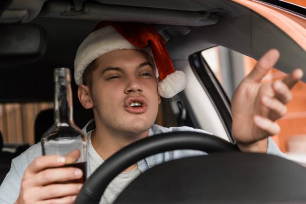 drunk santa driver
