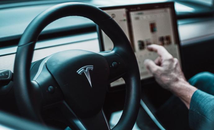 tesla interior