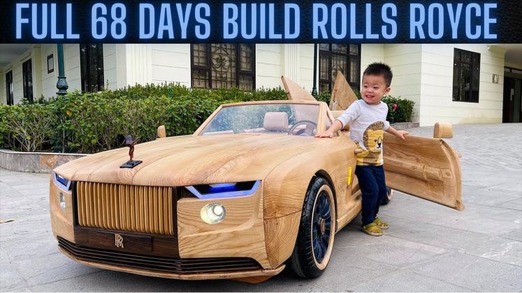 rolls-royce boat tail wood