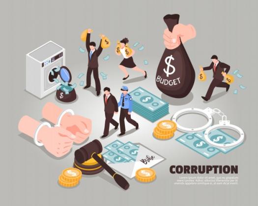corruption-isometric-included-icons-symbolizing-laundering-bribery-embezzlement-corrupt-judge-corrupt-politician_1284-31509