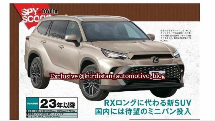 lexus tx render