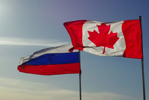 Canada Rusia drapel