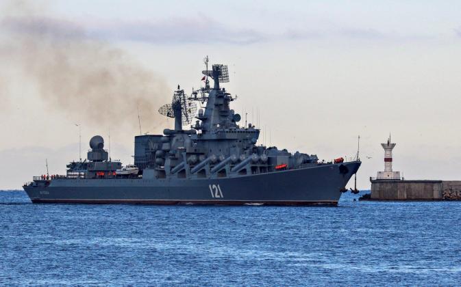Momentul-in-care-crucisatorul-Moskva-a-explodat.-Rusia-afirma-ca-nava-„s-a-scufundat-VIDEO