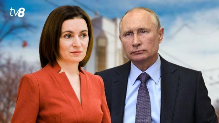 Maia Sandu și Putin 