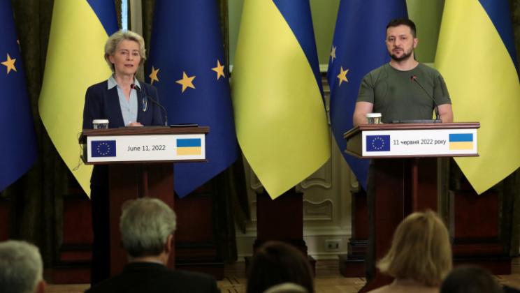 ursula von der leyen și volodimir zelenski