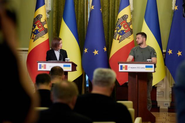 Maia Sandu și Volodimir Zelenski