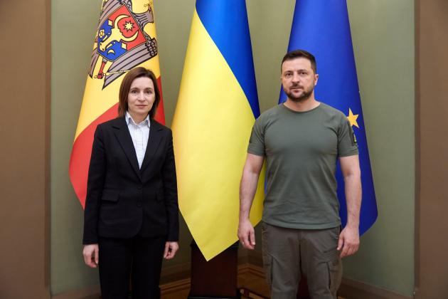 Maia Sandu și Volodimir Zlesnki