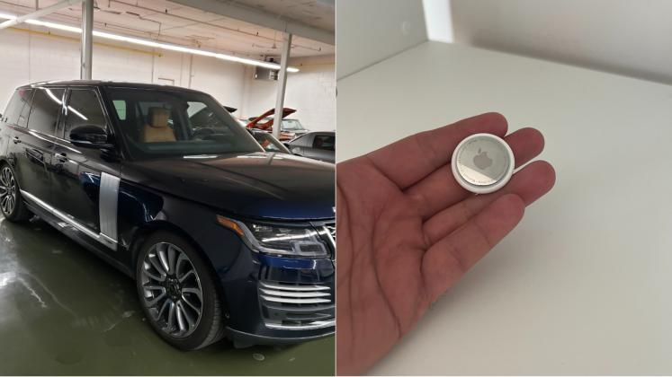 range rover apple airtag