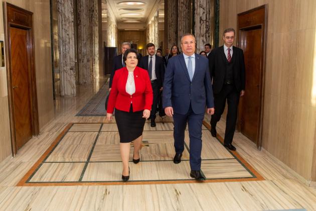 Natalia Gavrilița și Nicolae Ciucă