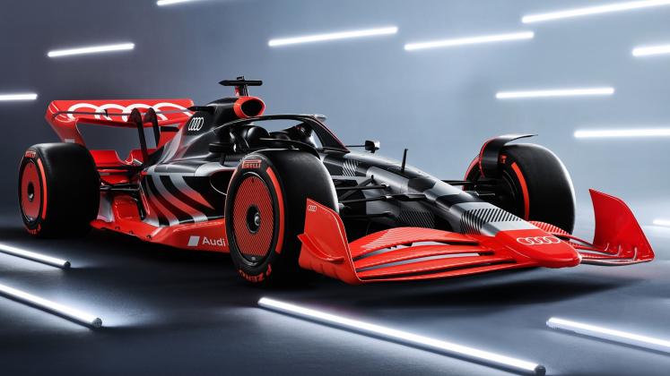 Showcar with Audi F1 launch livery