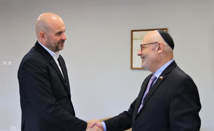 Vladimir Bolea și șeful dimplomației israeliene