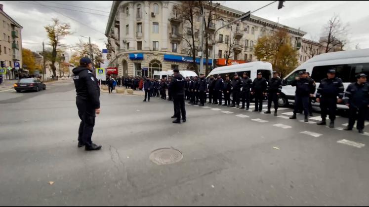 politia protest