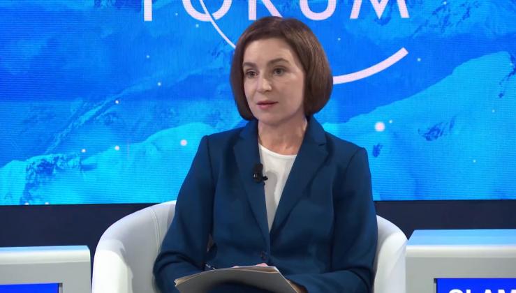 Maia Sandu Davos