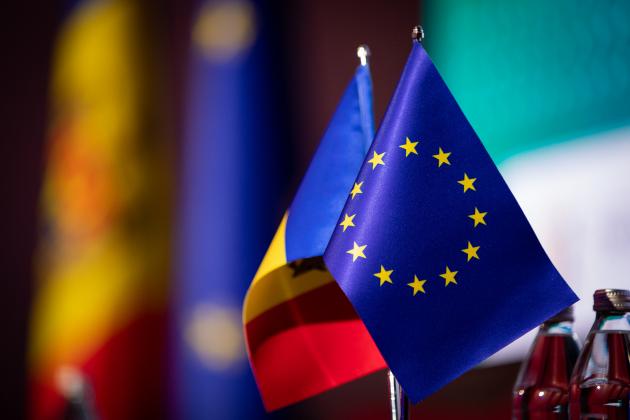 Moldova UE drapel