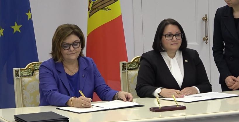 Ministra Infrastructurii și Dezvoltării Regionale, Lilia Dabija, și Comisara Europeană pentru Transporturi, Adina Vălean