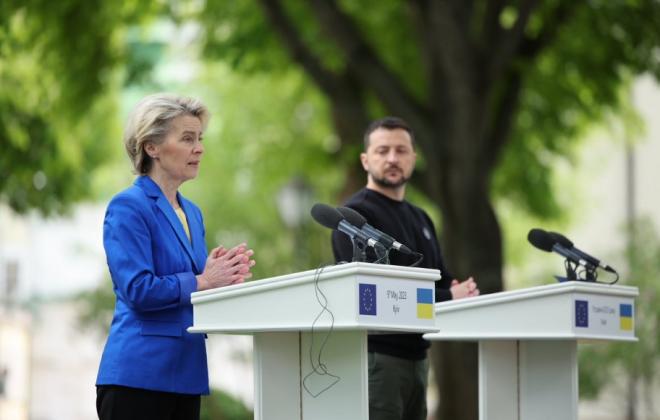 Ursula von der Leyen la Kiev