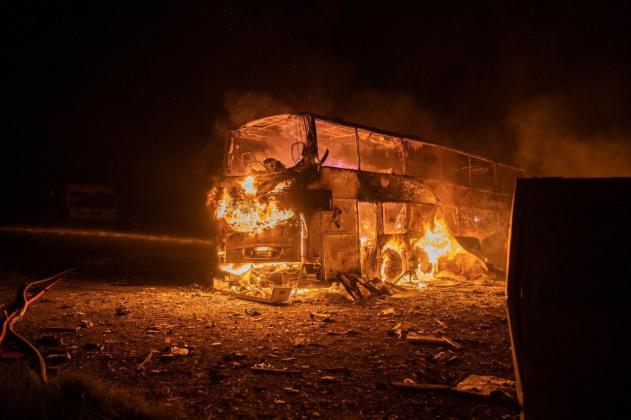 ucraina război incendiu