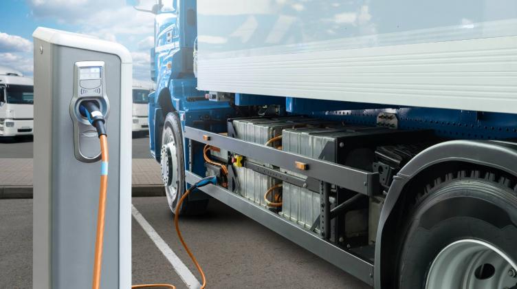 electric-truck-charging