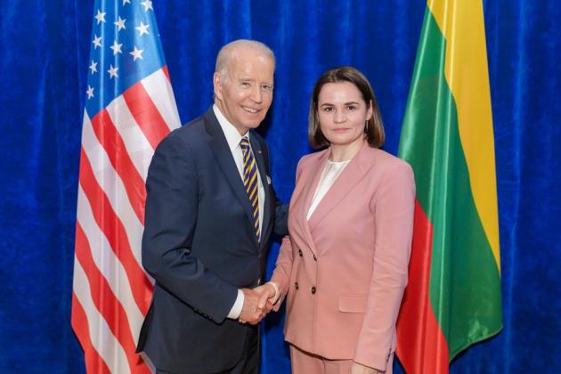 Joe Biden și Svetlana Tihanovskaia