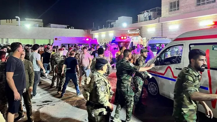 Irak, nuntă, incendiu