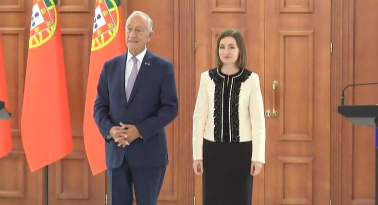 Președintele Portugaliei și Maia Sandu