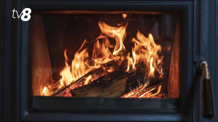 foc în sobă