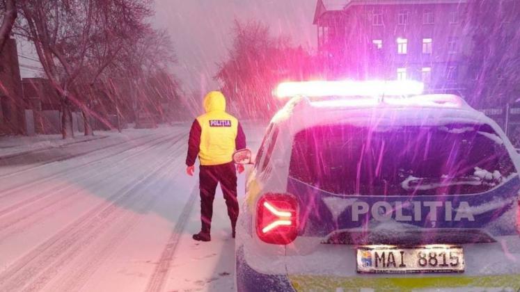 poliția iarna