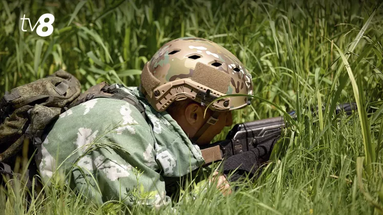 soldat in iarba