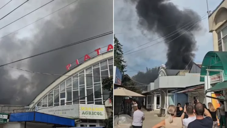 incendiu piata balti
