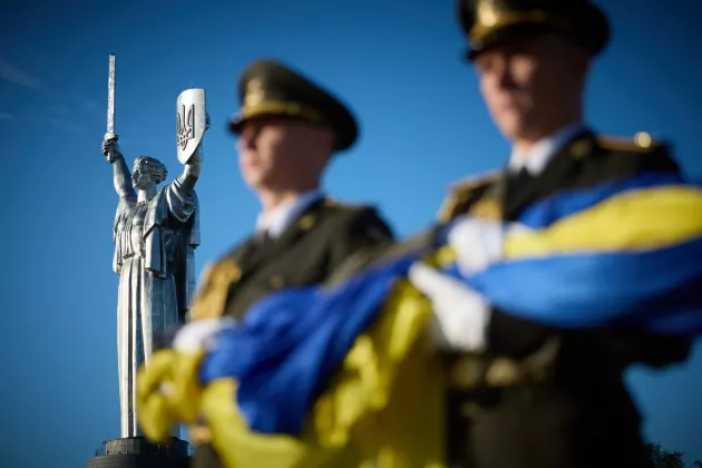 drapel ucraina militari Kiev