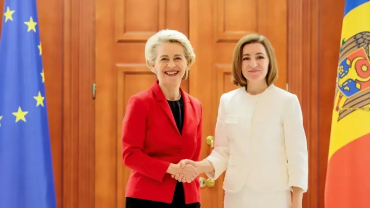 Ursula von der Leyen Maia Sandu