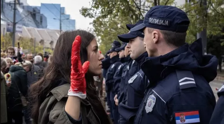 сербия_протест