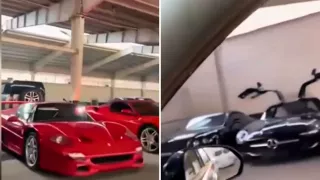 /VIDEO/ Ferrari, Lamborghini şi Bentley: Peste 40 de mașini de lux, filmate în garajul lui Bashar al-Assad