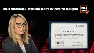 /VIDEO/ Jurnalista TV8, Stela Mihailovici,  premiată pentru investigații realizate la „Cutia Neagră PLUS”