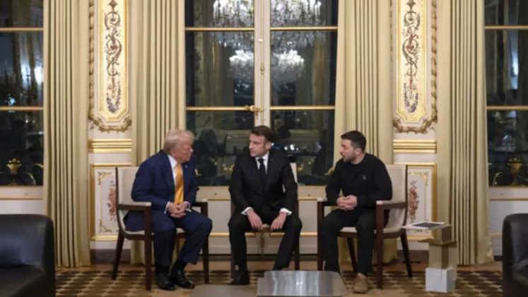 trump zelenski macron
