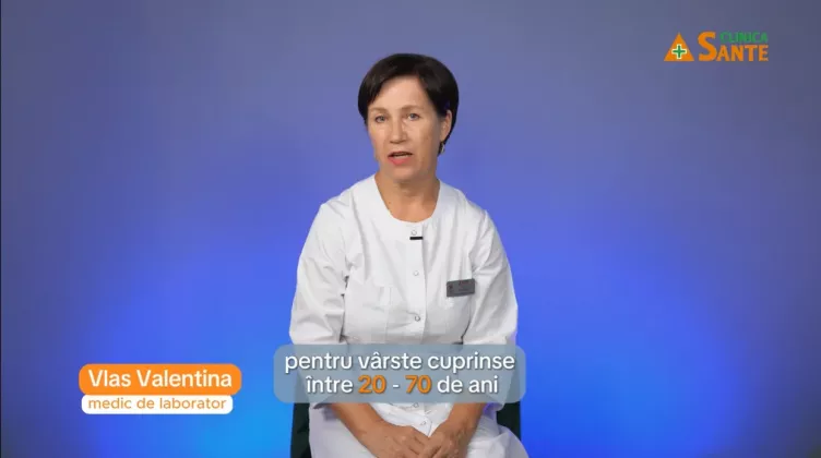principal. Valentina Vlas despre pachet check up analize pentru 20-70 ani