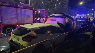 /VIDEO/ Dezastru pe o stradă din Chișinău: 7 mașini distruse și un rănit. Cum s-a întâmplat carambolul