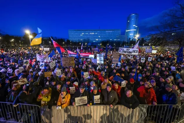 Protest-la-Bratislava-SLovacia-este-Europa