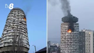 /ВИДЕО/ В Кишиневе пожар в доме "Ромашка": найдены двое погибших