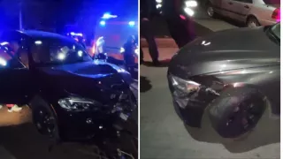 /ФОТО/ Серьёзное ДТП в Бельцах: пьяная женщина за рулем BMW врезалась в другую машину и дерево