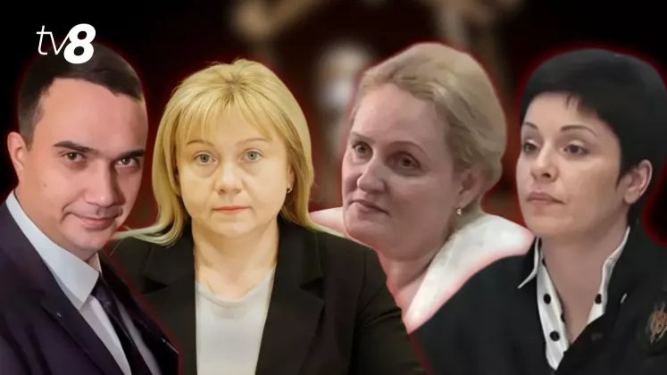 Tamara Mereuță, Emil Bulat, Natalia Berbec și Angela Braga judecători