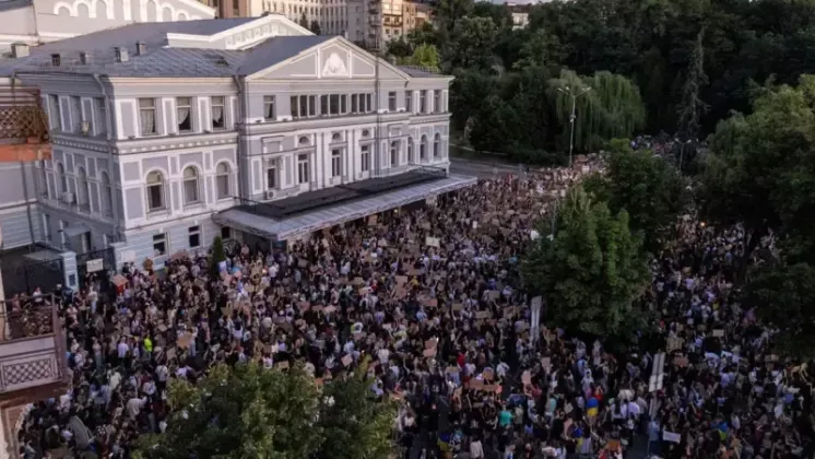 протесты украины 23 июля