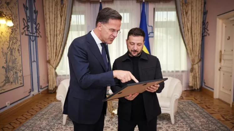 zelenski și rutte