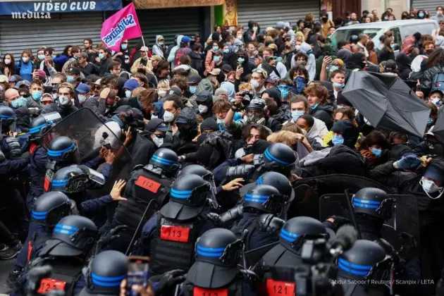 протесты париж