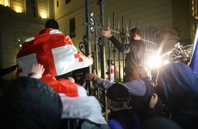 протест грузия