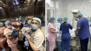 Minune triplă la un spital din Chișinău: O femeie a născut trei băieți după o operație complicată