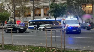 /VIDEO/ Accident violent în centrul Capitalei: Două minore au ajuns la spital 