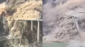 /ВИДЕО/ Мост в Китае рухнул через два месяца после открытия: движени по трассе перекрыто
