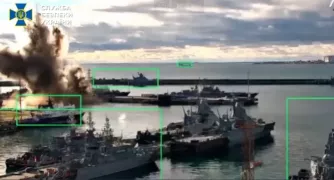 /ВИДЕО/ В Украине заявили об уничтожении российской подлодки в Новороссийске