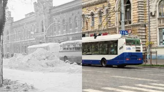 /FOTOREPORTAJ/ Zăpadă în Chișinău vs. Capitală fără omăt: Cum s-au schimbat iernile în oraș